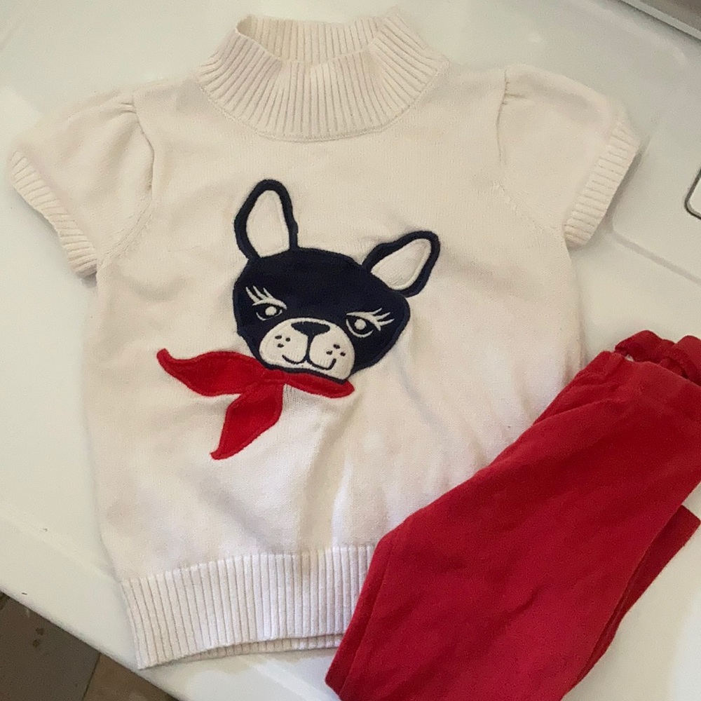 Gymboree dog sweater and pants